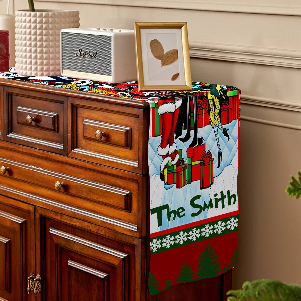 Merry Christmas - Personalized Nightmare Table Runner
