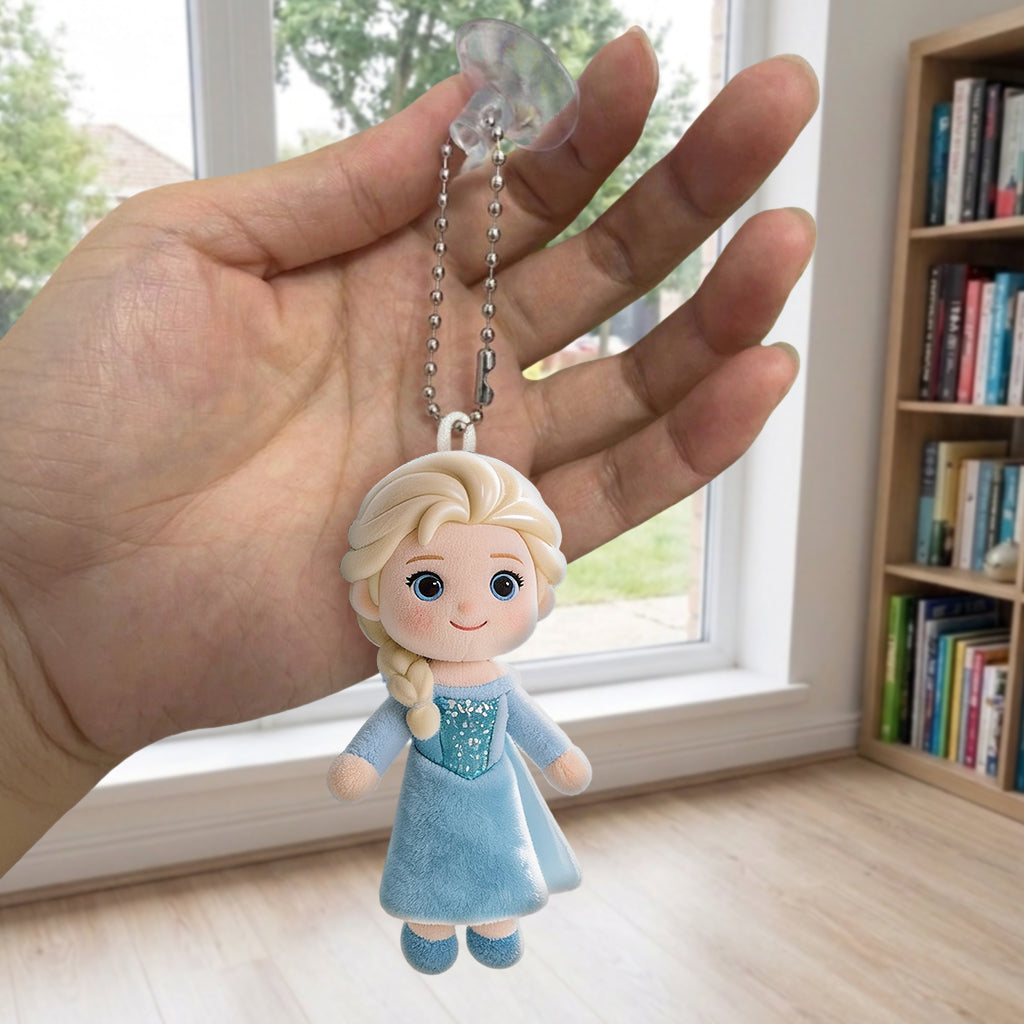 Cute Friends - Personalized Beautiful Princess Kid Bottle With Plush Charm