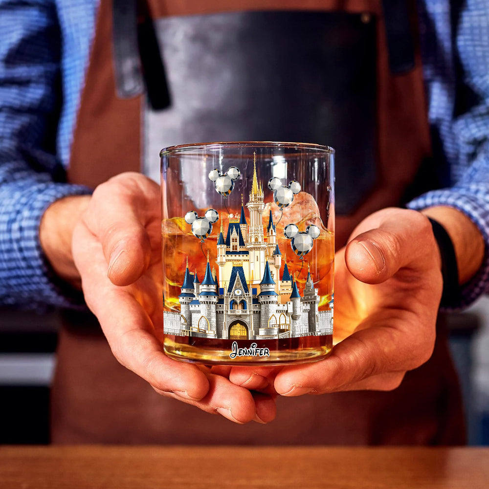 The Magical Castle - Personalized Mouse Whiskey Glass