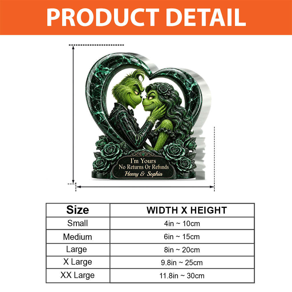 I'm Yours - Personalized Stole Christmas Custom Shaped Acrylic Plaque