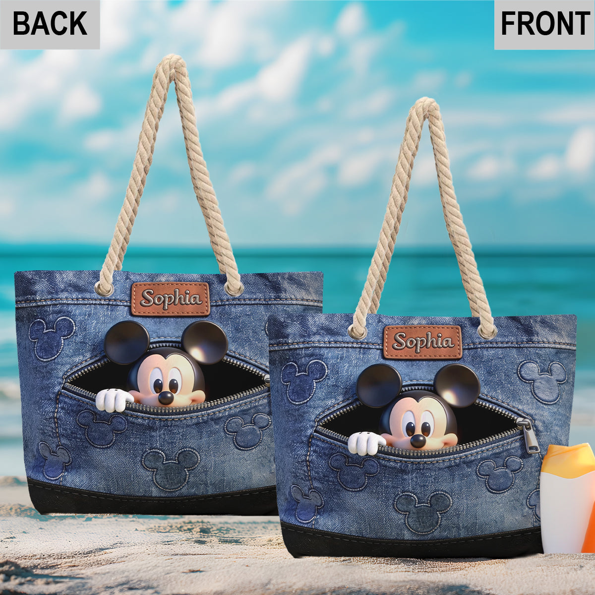 Magical Moments - Personalized Mouse Beach Bag