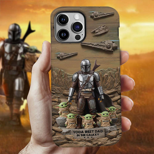The Best Dad, Grandpa, Uncle,.. - Personalized The Force Full Print Phone Case