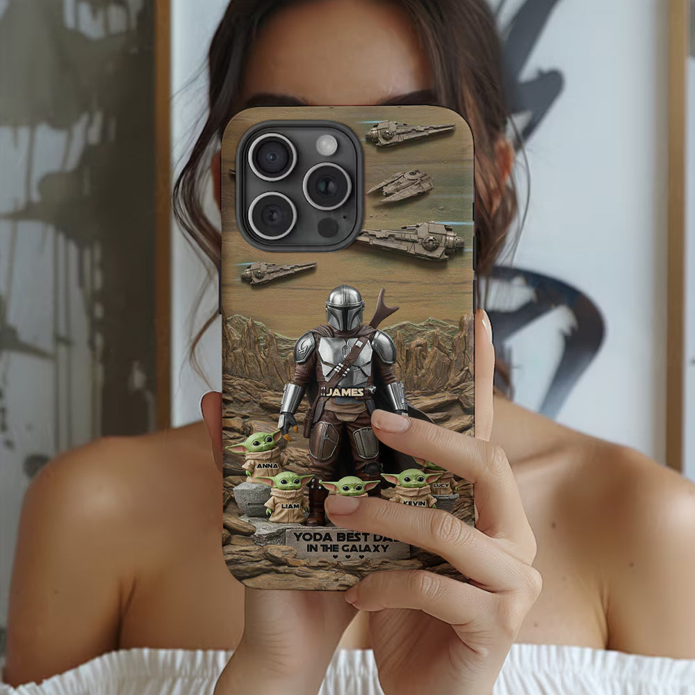 The Best Dad, Grandpa, Uncle,.. - Personalized The Force Full Print Phone Case