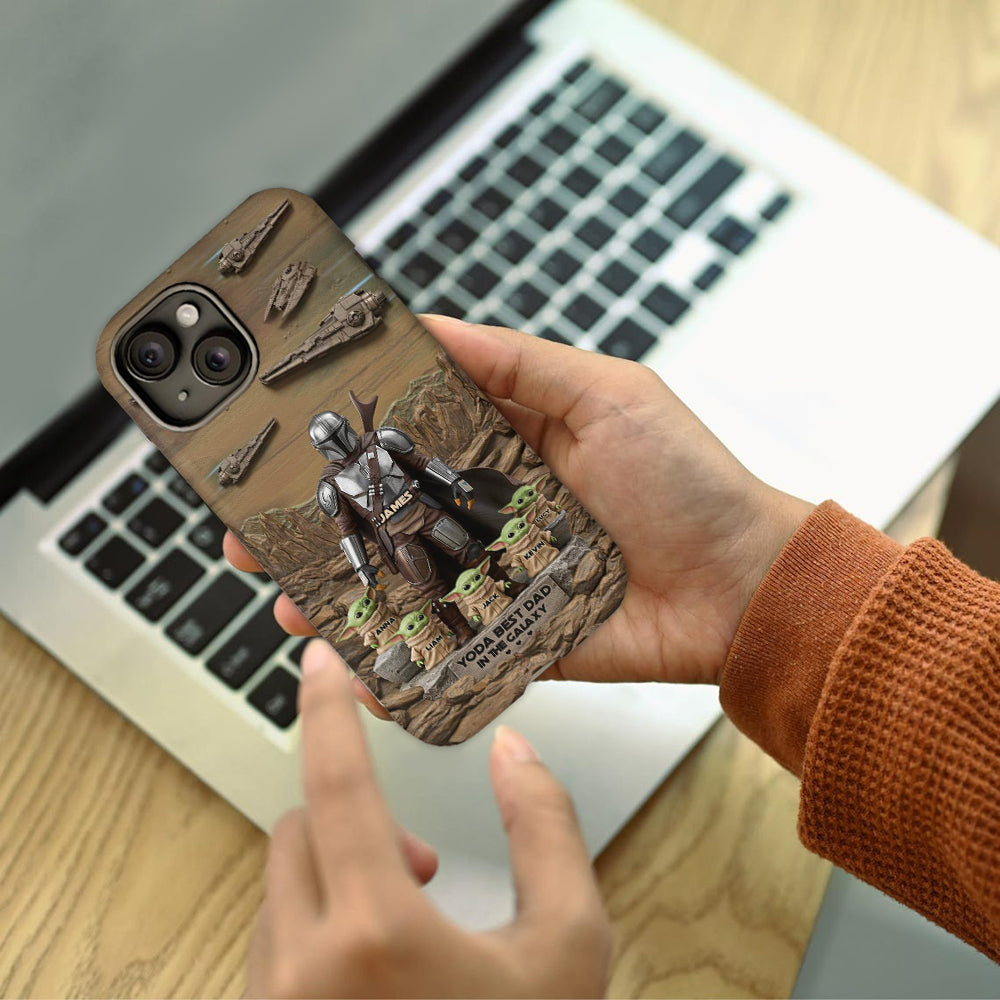 The Best Dad, Grandpa, Uncle,.. - Personalized The Force Full Print Phone Case