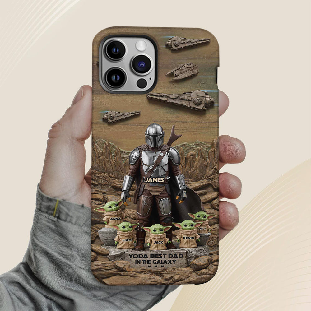 The Best Dad, Grandpa, Uncle,.. - Personalized The Force Full Print Phone Case