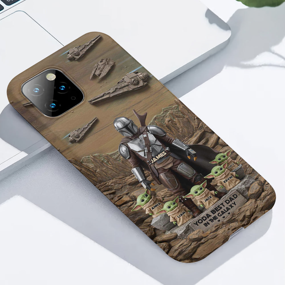The Best Dad, Grandpa, Uncle,.. - Personalized The Force Full Print Phone Case