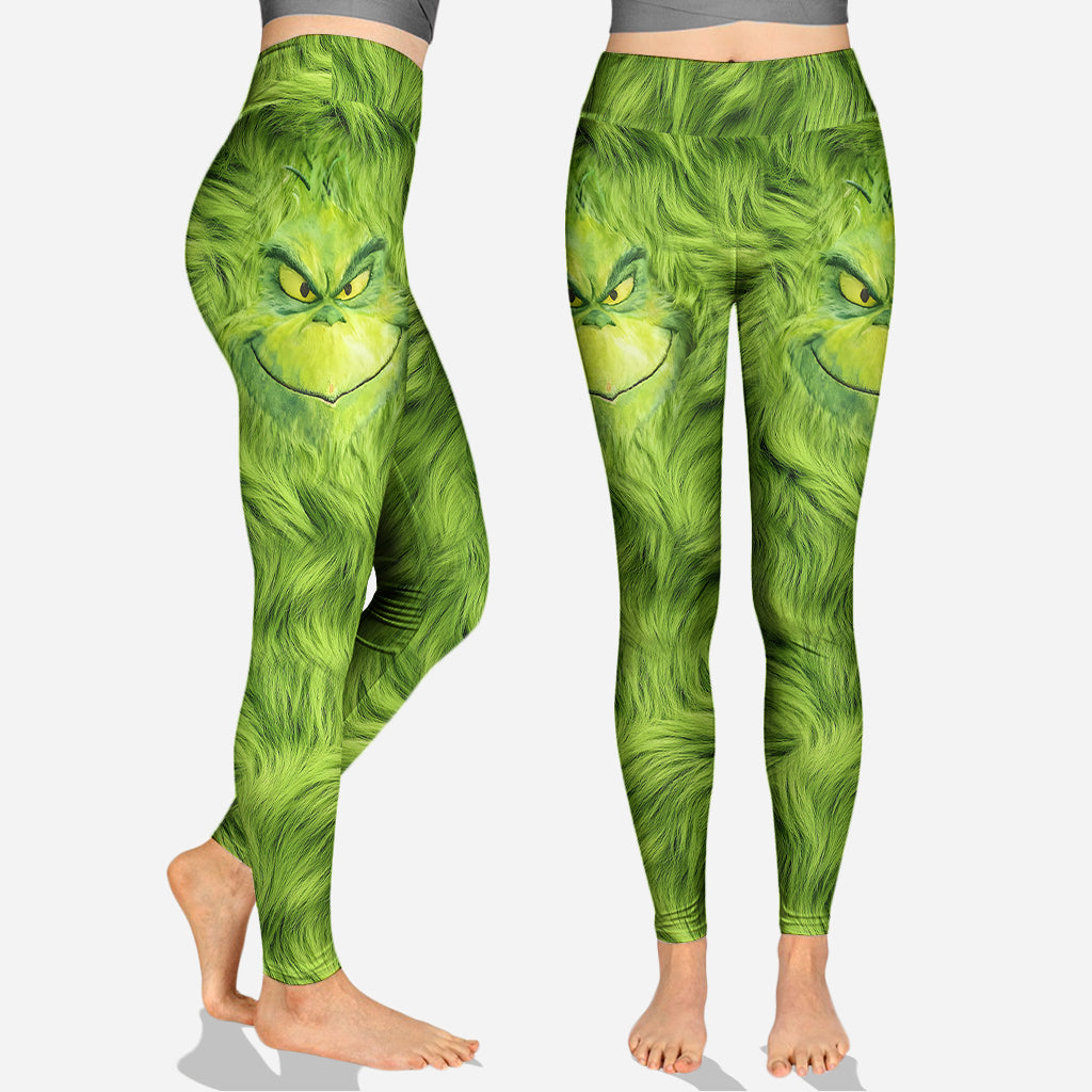 Merry Grinchmas - Personalized Stole Christmas Hoodie and Leggings