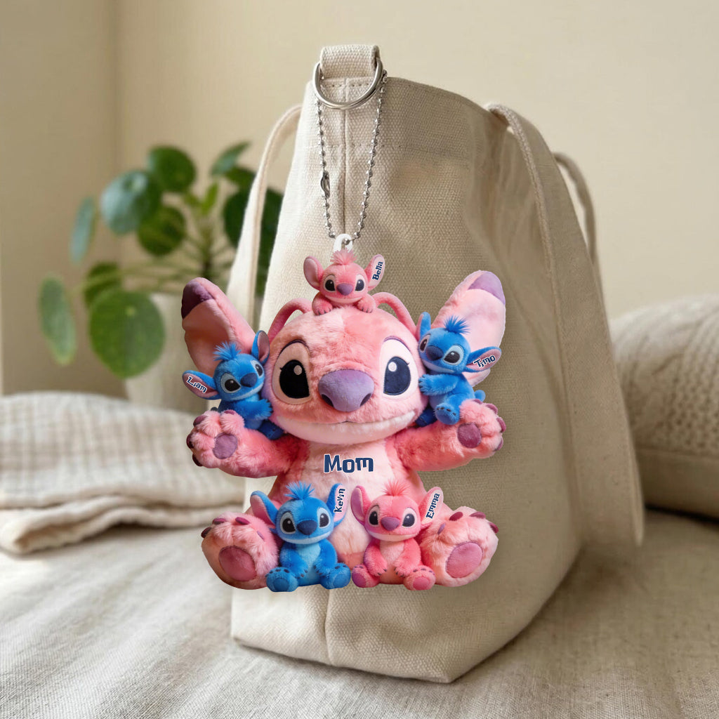 Blue Mama - Personalized Ohana Plush Keychain
