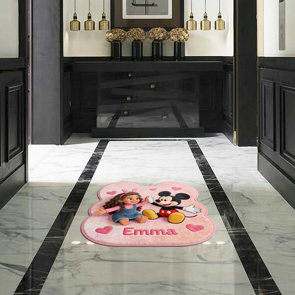 Magic Friends - Personalized Mouse Shaped Doormat/ Rug