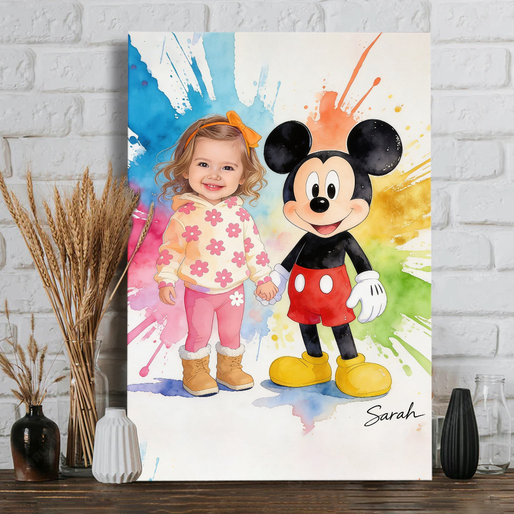 Custom Any Photo - Personalized Mouse Canvas And Poster