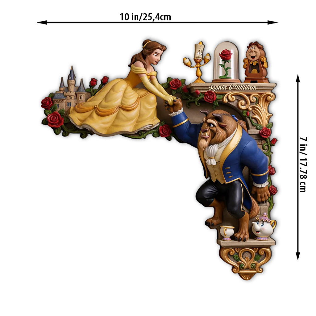 Tale As Old As Time - Personalized Beauty And The Beast Door Frame Decoration