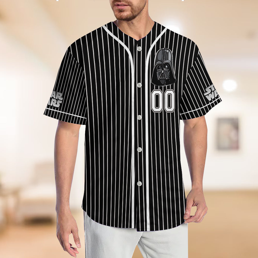 Dark Galactic Enforcer - Personalized The Force Baseball Jersey