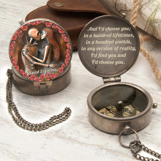 I'd Find You In A Hundred Lifetimes - Personalized Nightmare Compass