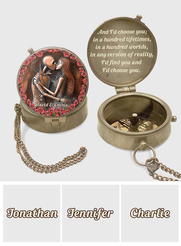 I'd Find You In A Hundred Lifetimes - Personalized Nightmare Compass
