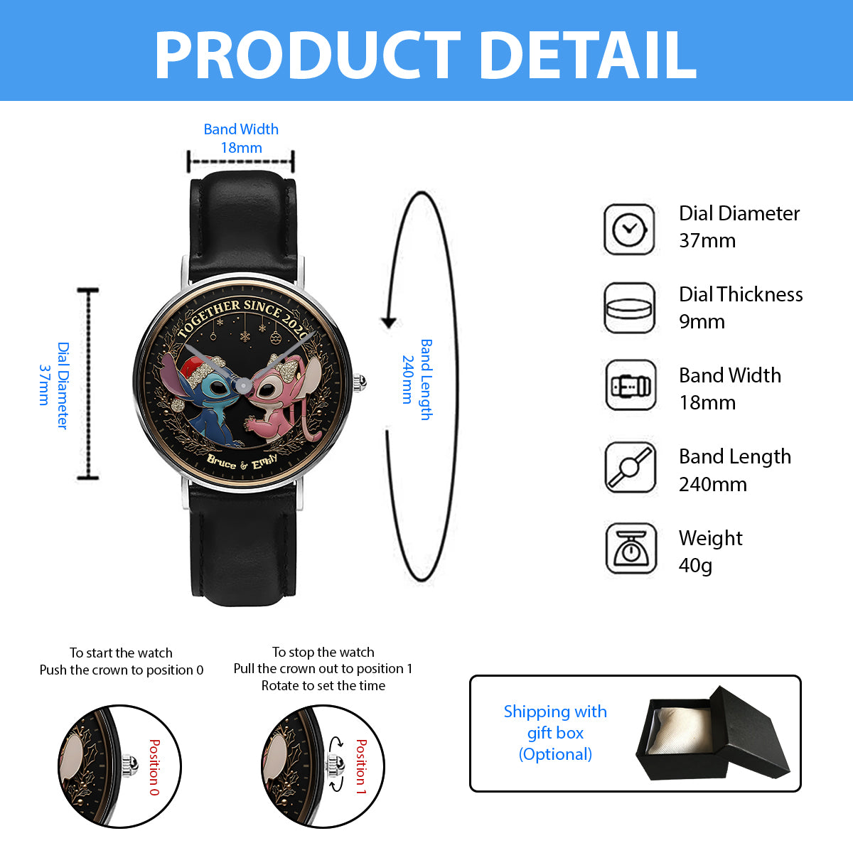 I Love You - Personalized Ohana Hand Watch