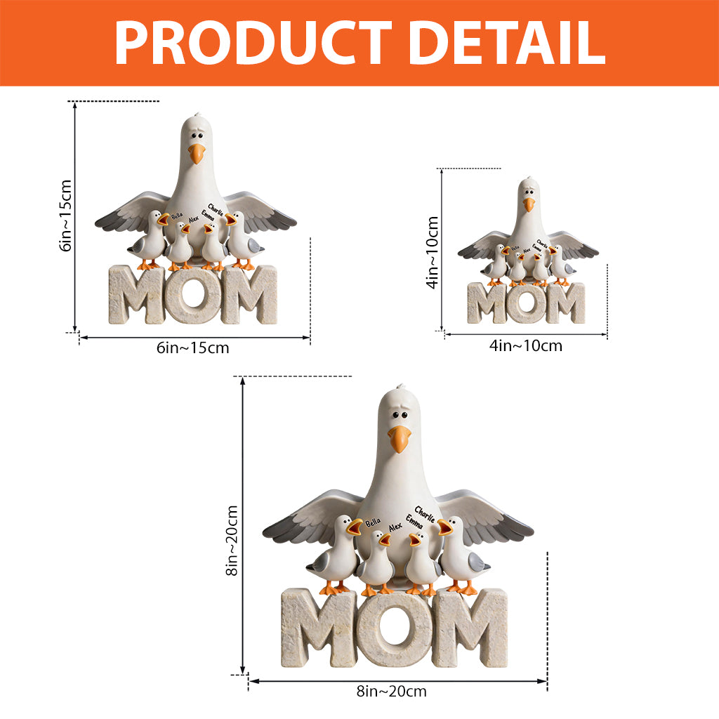 Seagulls Motherhood - Personalized Mother Custom Shaped Acrylic Plaque