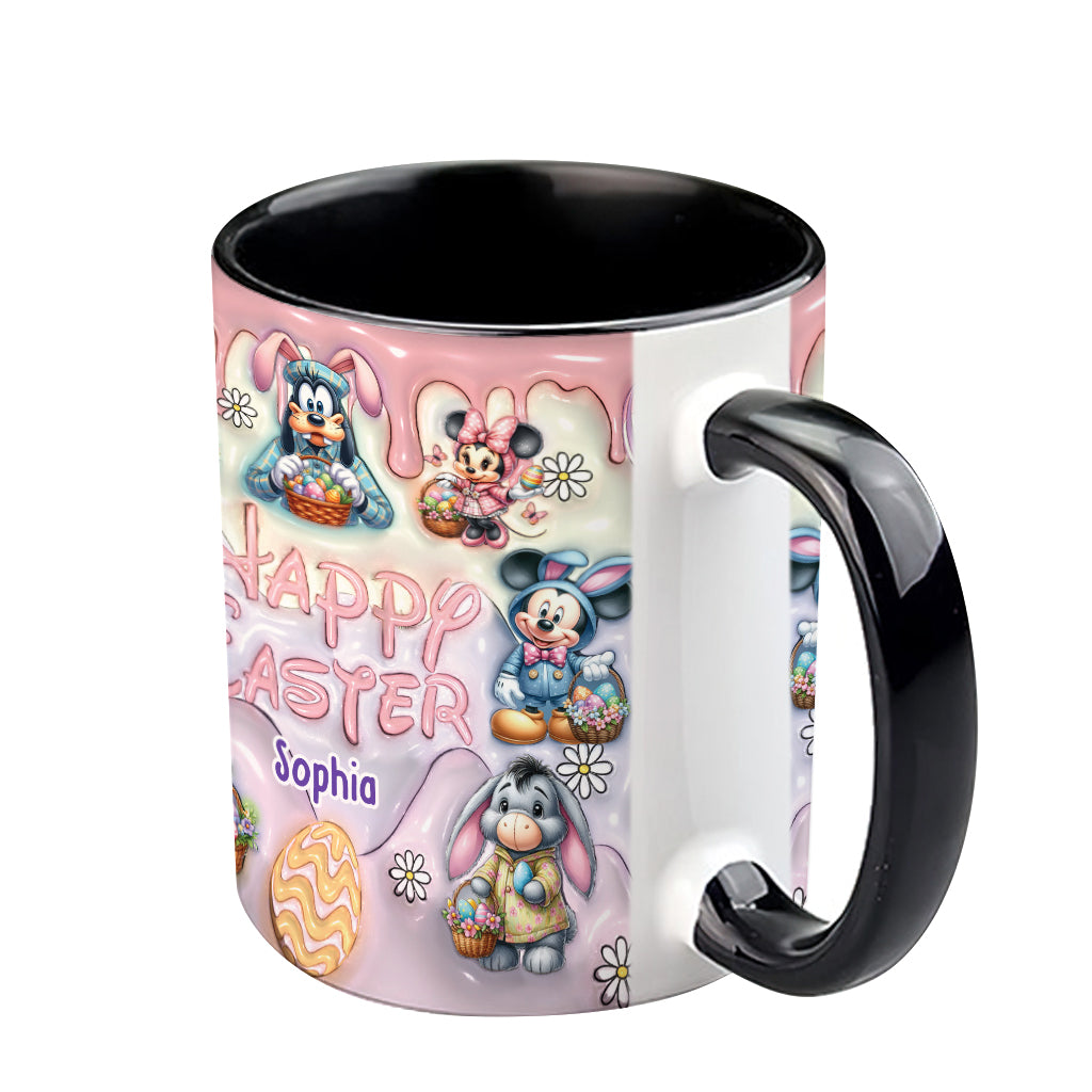 Happy Easter - Personalized Mouse Accent Mug
