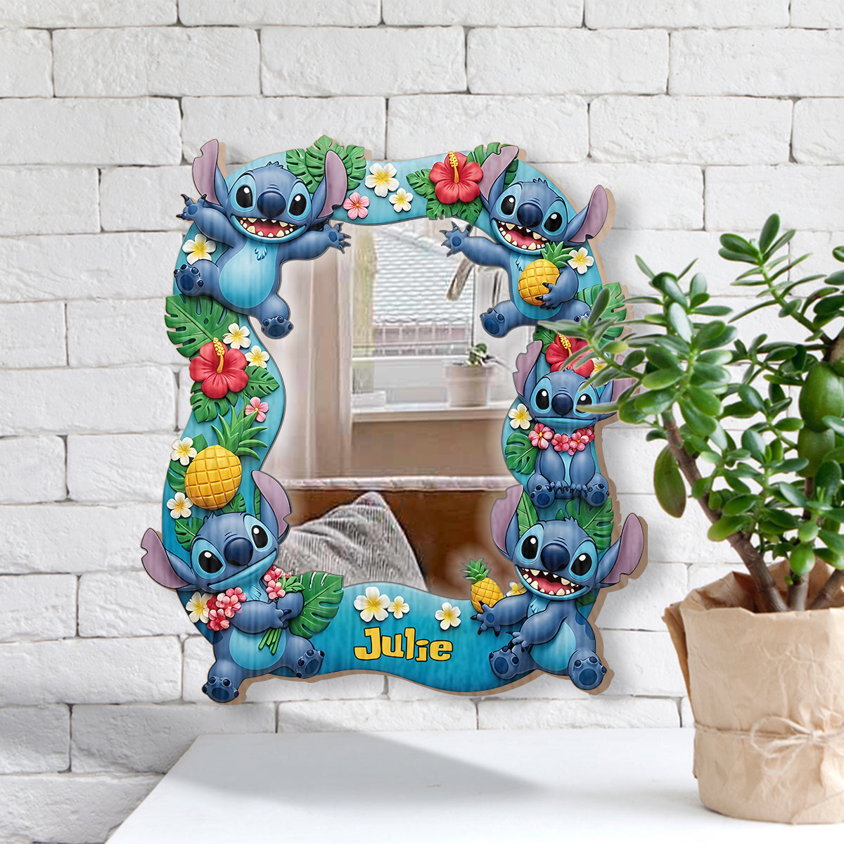 Ohana Means Family - Personalized Ohana Wall Hanging Mirror