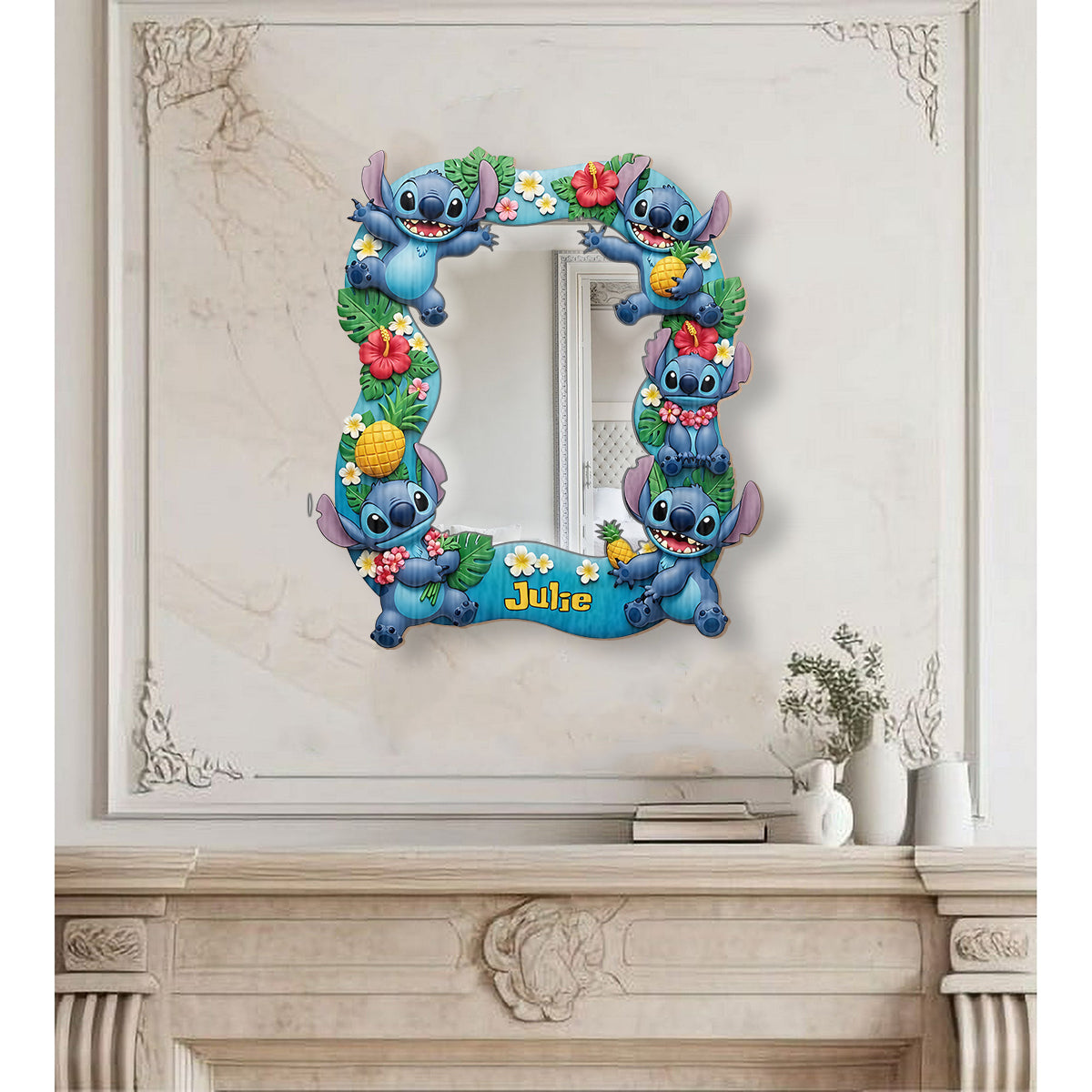 Ohana Means Family - Personalized Ohana Wall Hanging Mirror
