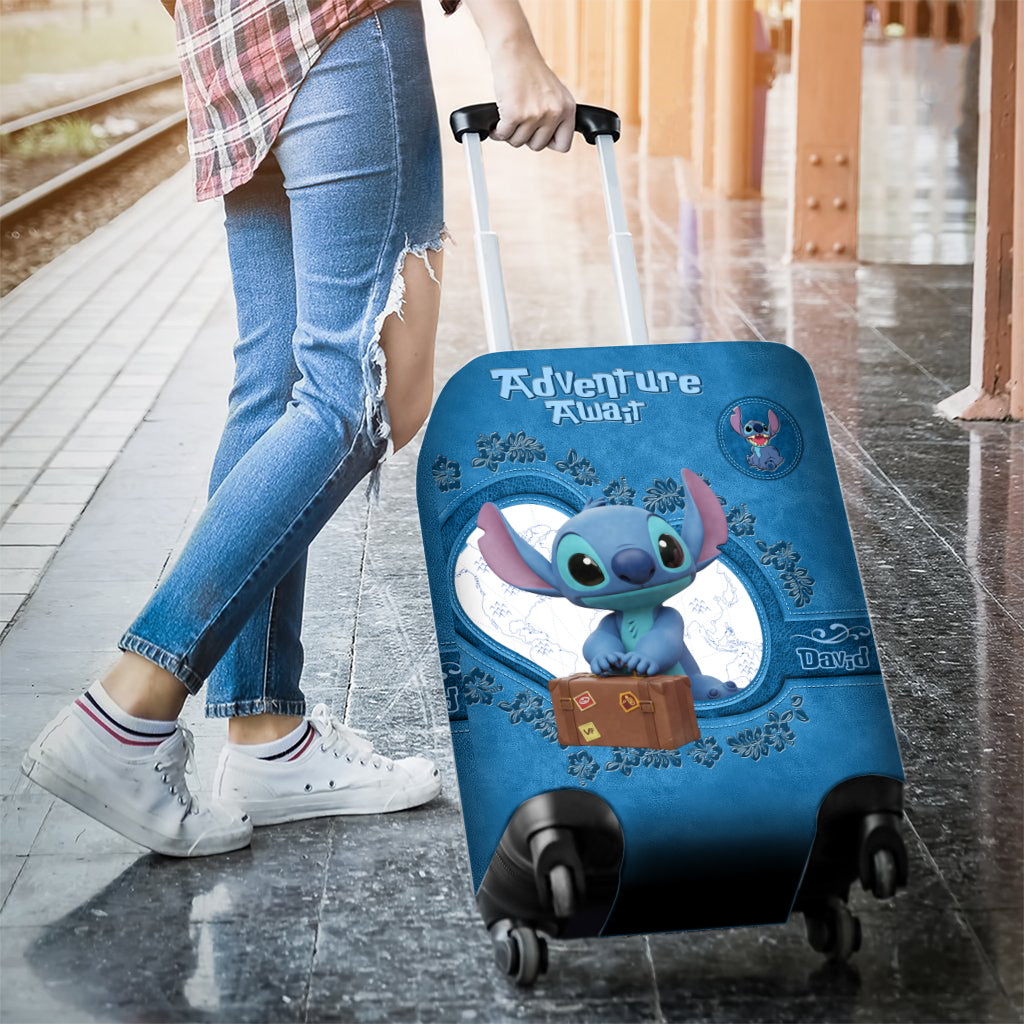 Ohana Adventure Awaits - Personalized Ohana Luggage Cover