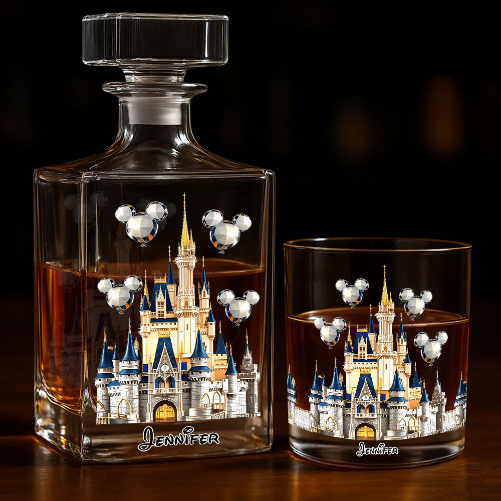 The Magical Castle - Personalized Mouse Whiskey Decanter Set