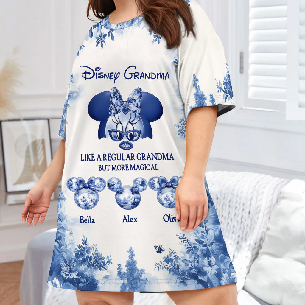 Magic Grandma - Personalized Mouse Sleep T-shirt Dress
