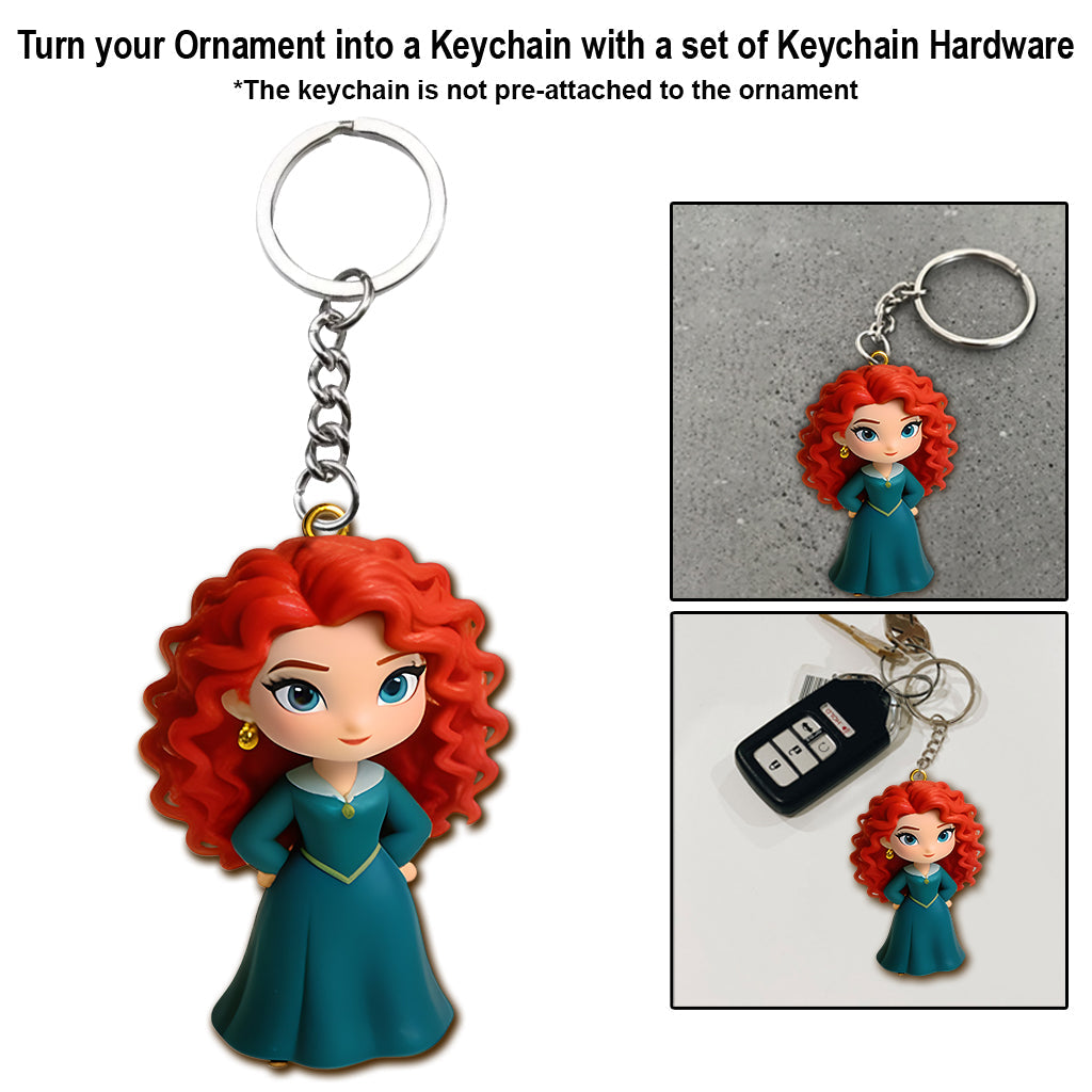 Princess Christmas Magic - Personalized Disney Princess Acrylic Ornament Advent Set