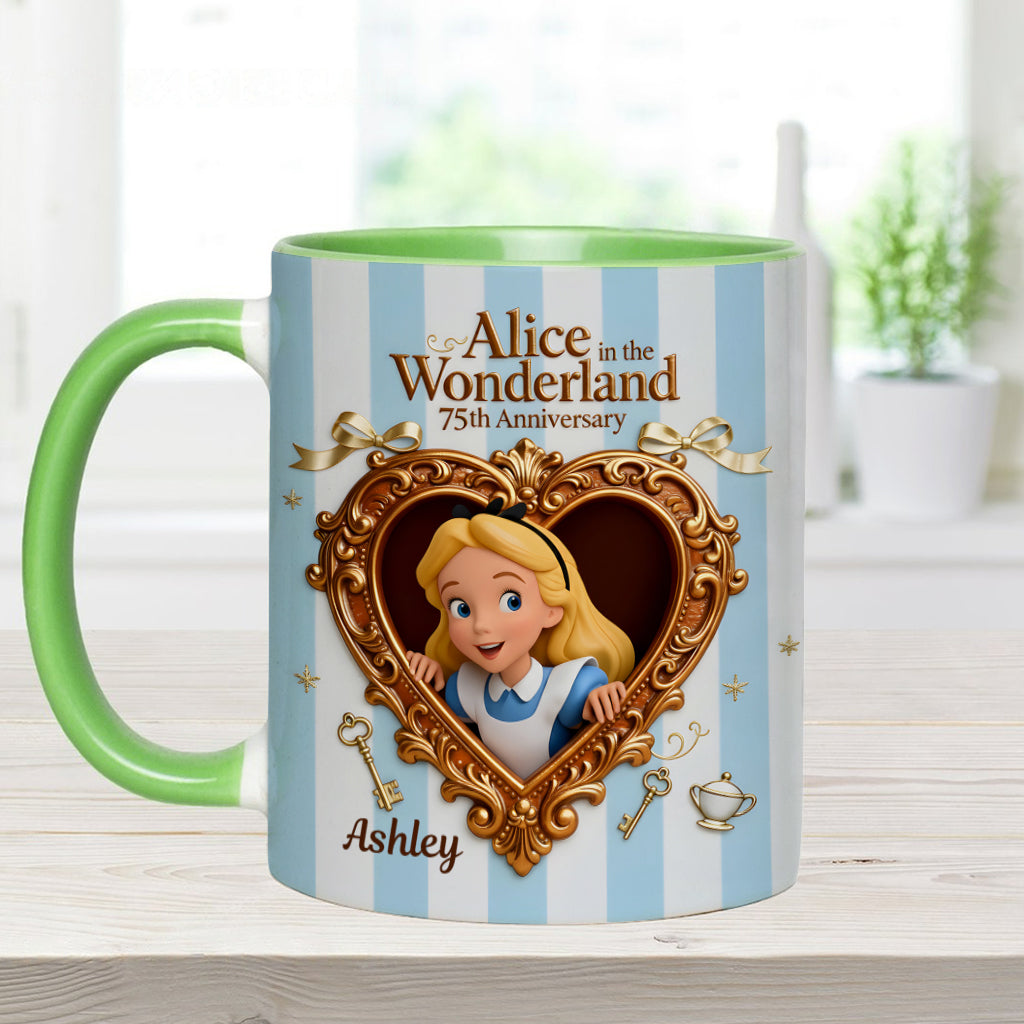 Wonder Gorl, Drink Me Mug - Personalized Mouse Accent Mug