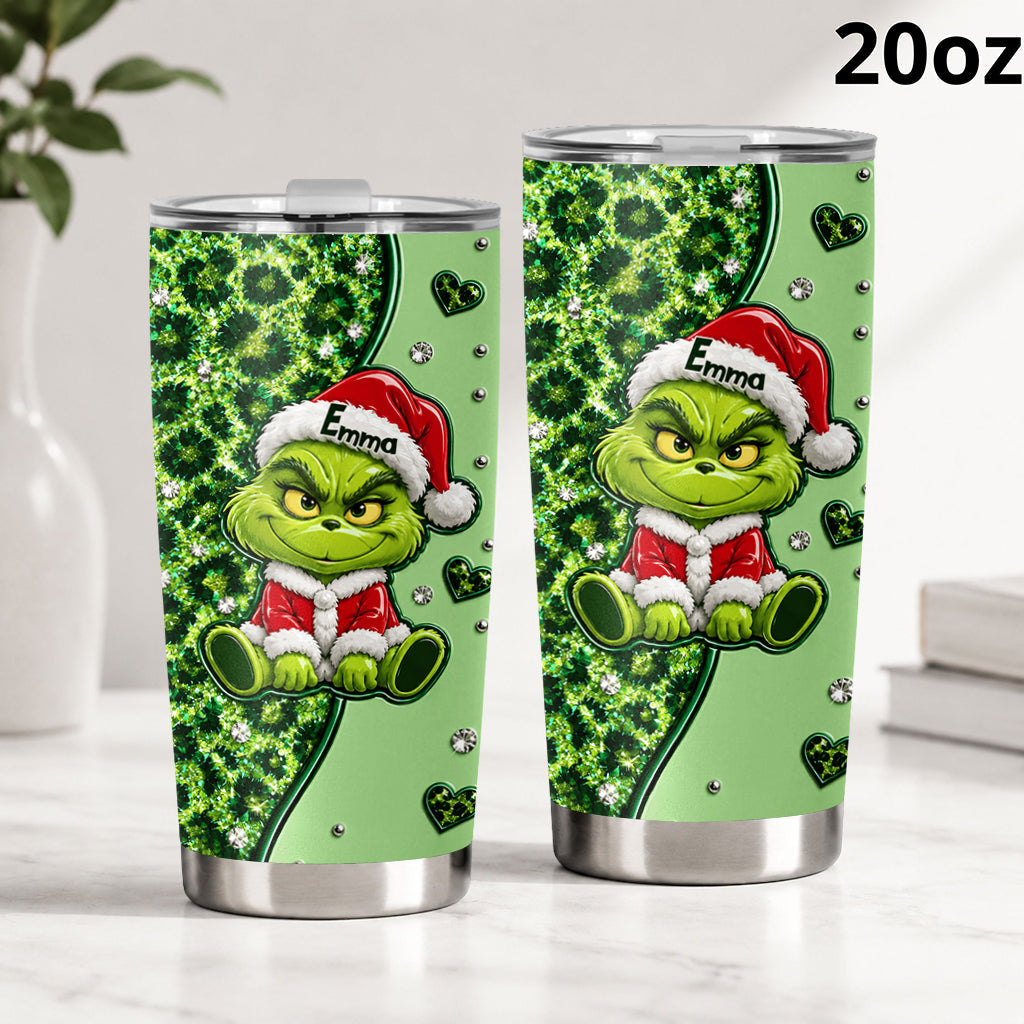 Merry Greenmas - Personalized Stole Christmas Tumbler
