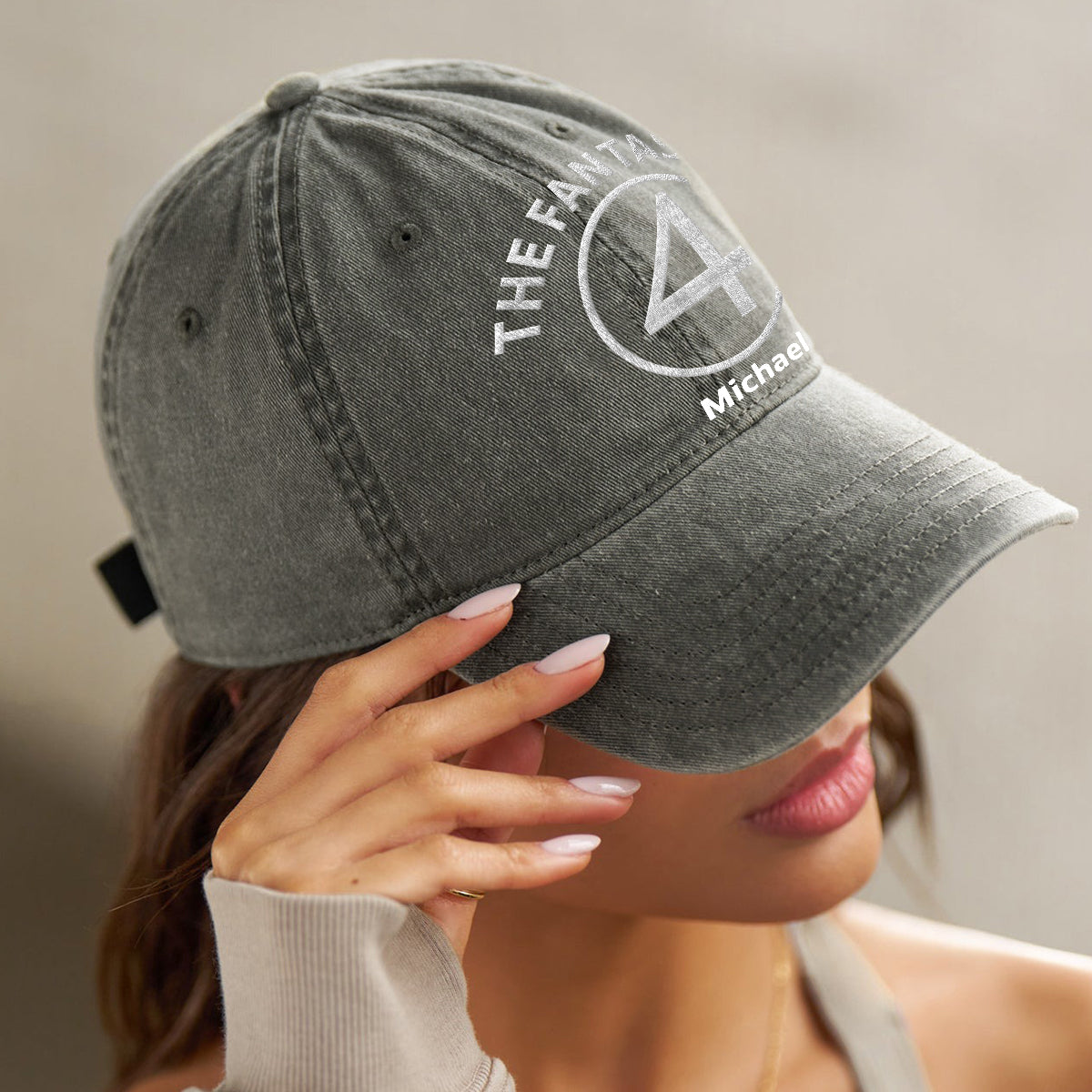The Fantastic - Personalized Marvelous Universe Washed Denim Cap