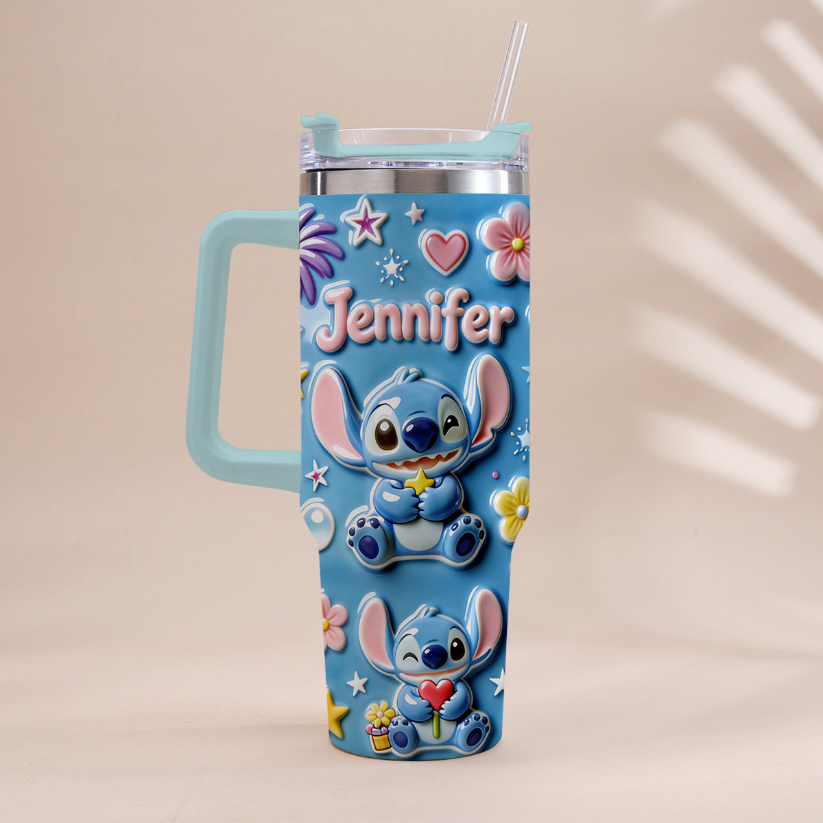 Ohana Means Family - Personalized Ohana Tumbler With Handle