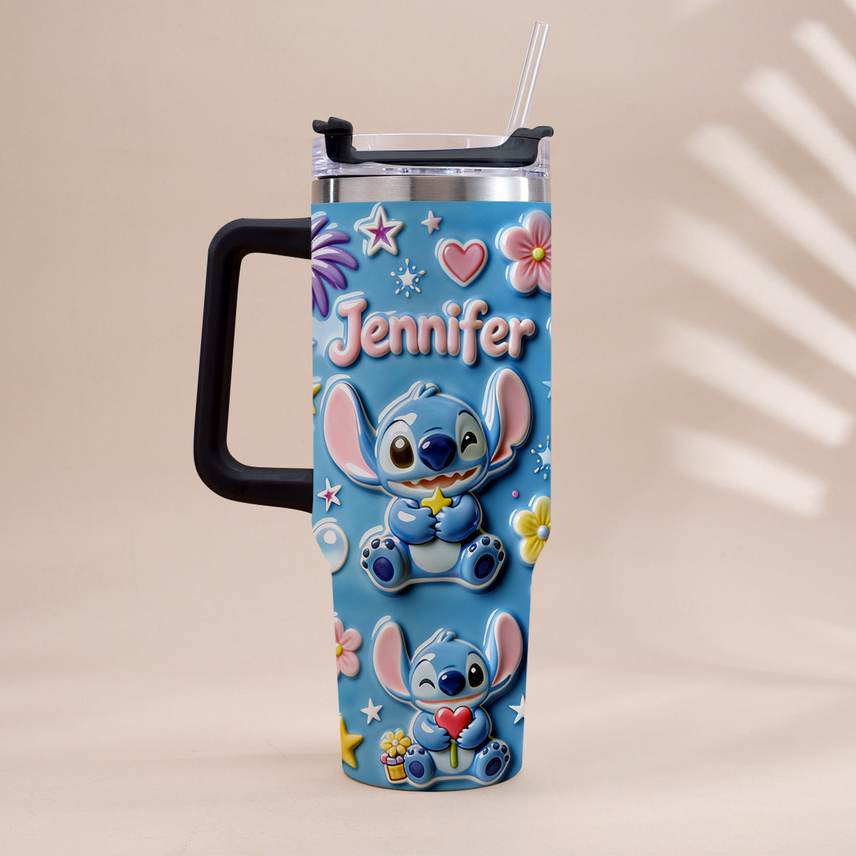 Ohana Means Family - Personalized Ohana Tumbler With Handle