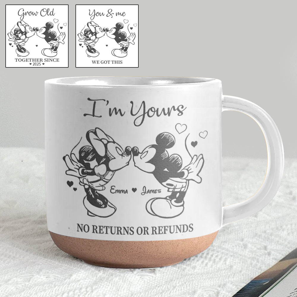 I'm Yours - Personalized Mouse Engraved Pottery Mug
