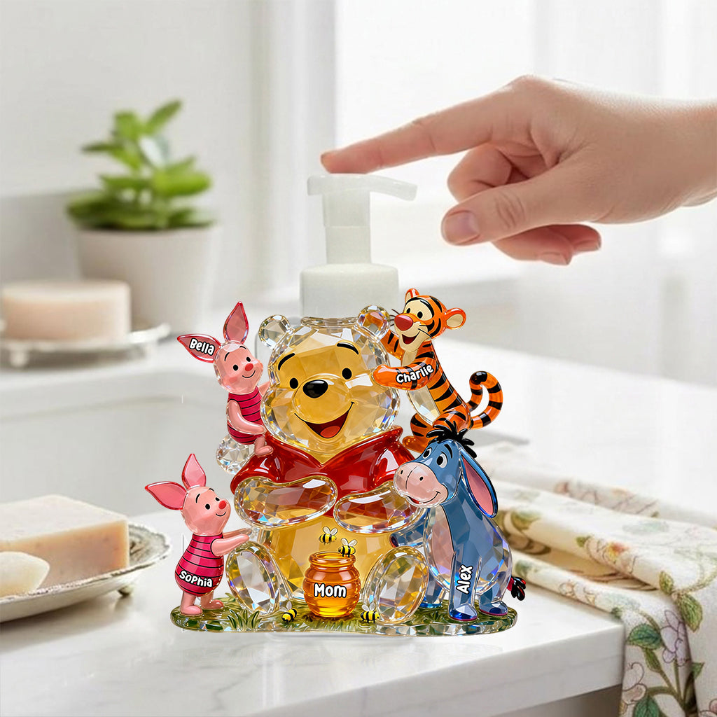 Mama Bear - Personalized Yellow Bear Pump Dispenser