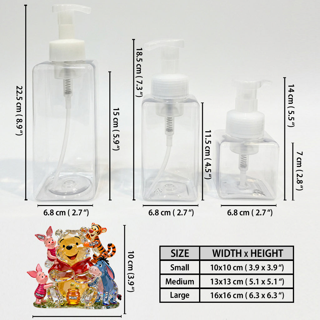 Mama Bear - Personalized Yellow Bear Pump Dispenser