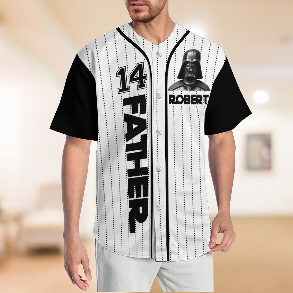 Their Father - Personalized The Force Baseball Jersey