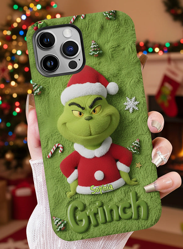 Merry Grinchmas - Personalized Stole Christmas Full Print Phone Case