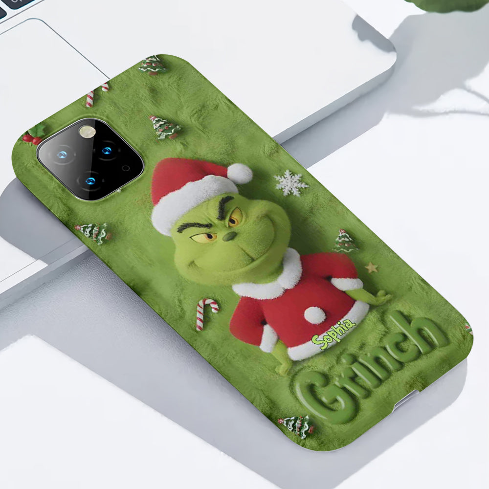 Merry Grinchmas - Personalized Stole Christmas Full Print Phone Case