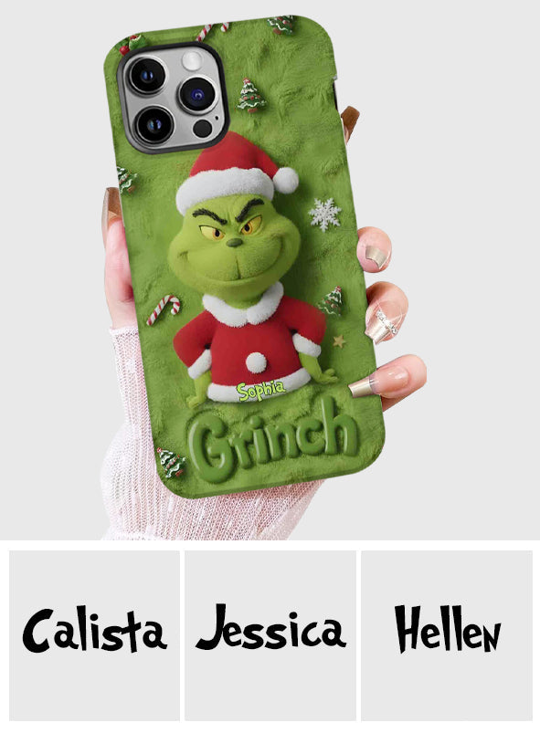 Merry Grinchmas - Personalized Stole Christmas Full Print Phone Case