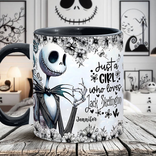 Just A Girl Who Loves Nightmare - Personalized Nightmare Accent Mug