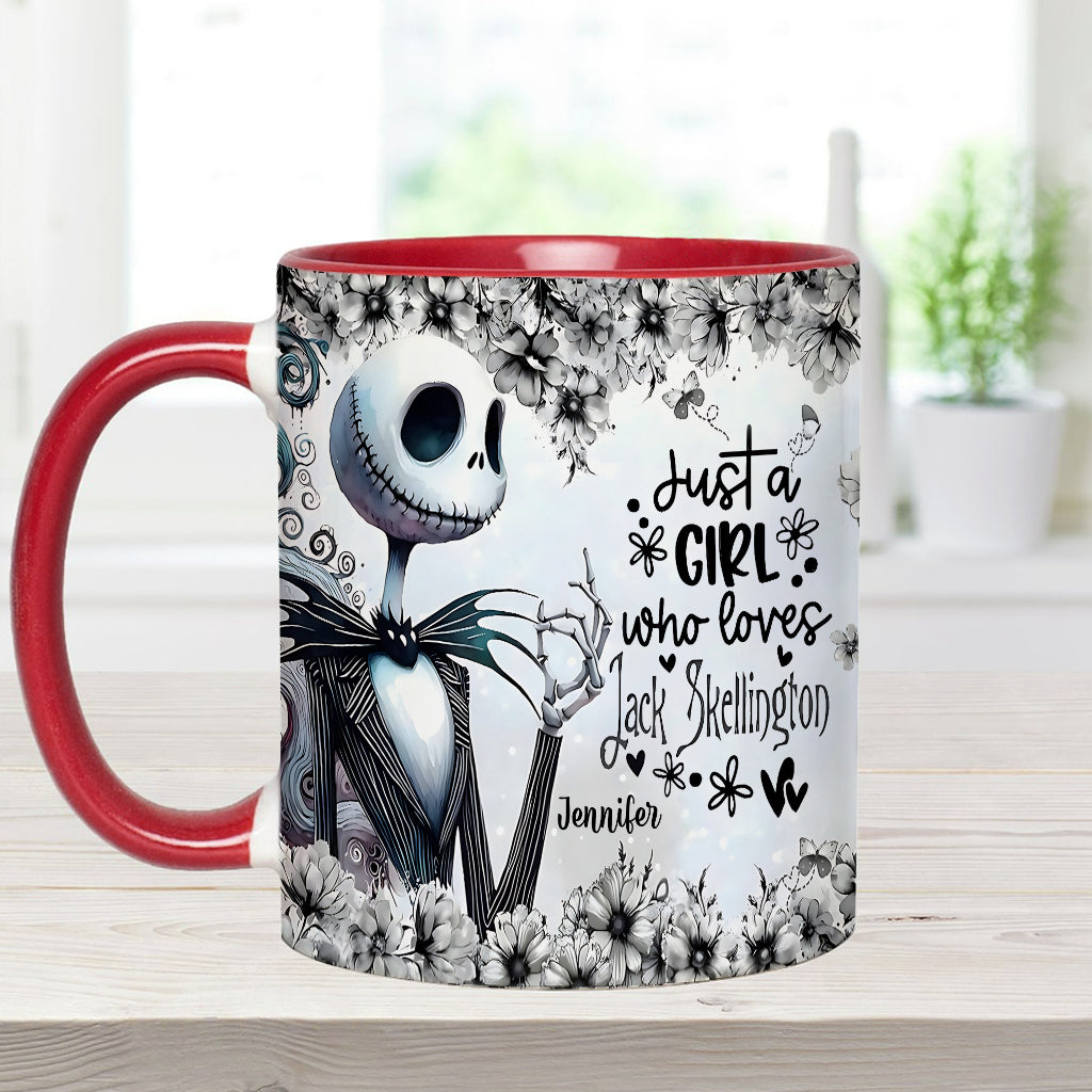 Just A Girl Who Loves Nightmare - Personalized Nightmare Accent Mug