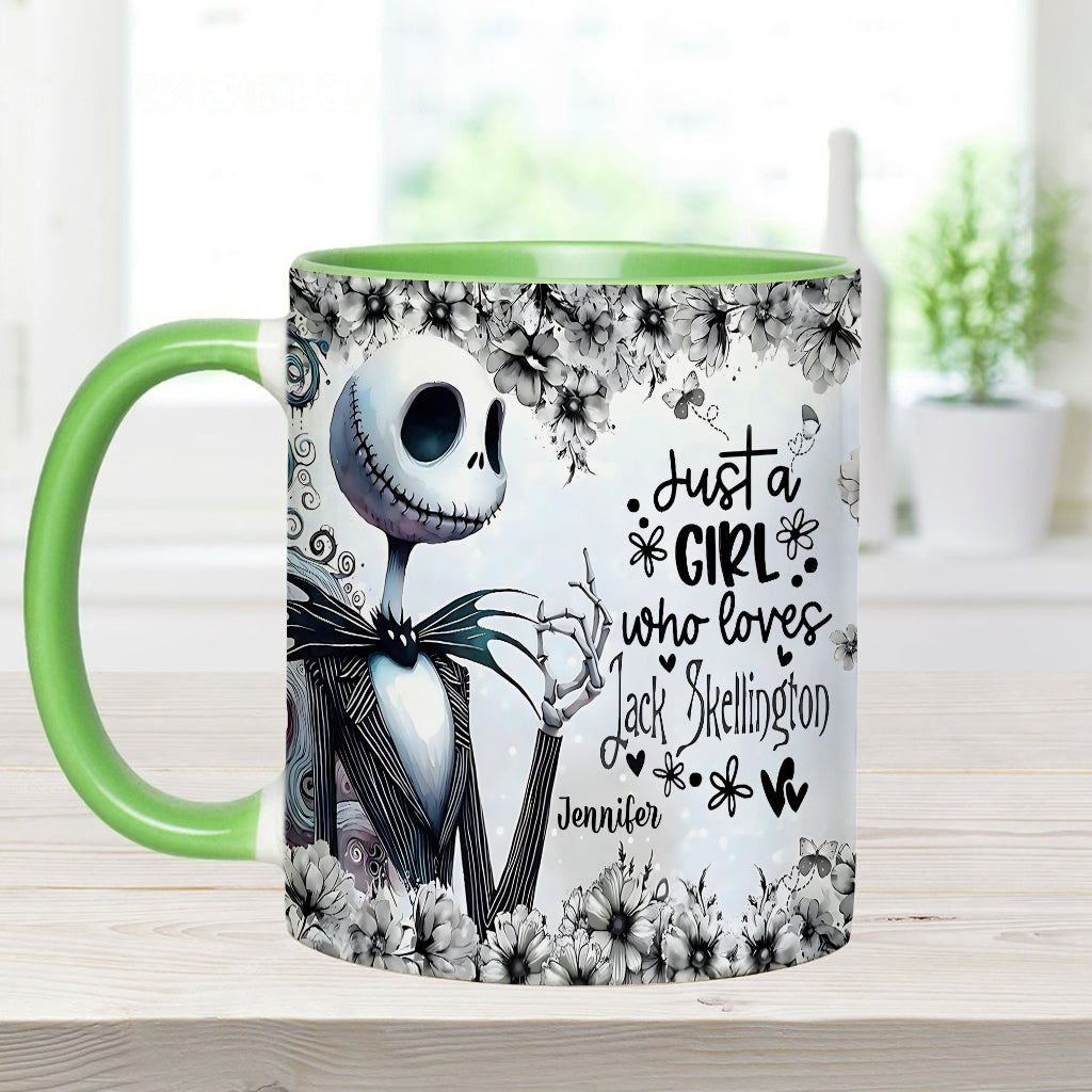Just A Girl Who Loves Nightmare - Personalized Nightmare Accent Mug