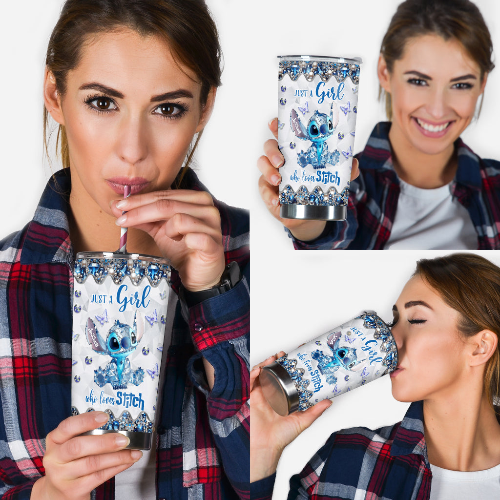 Blue Crystal Ohana - Personalized Ohana Tumbler