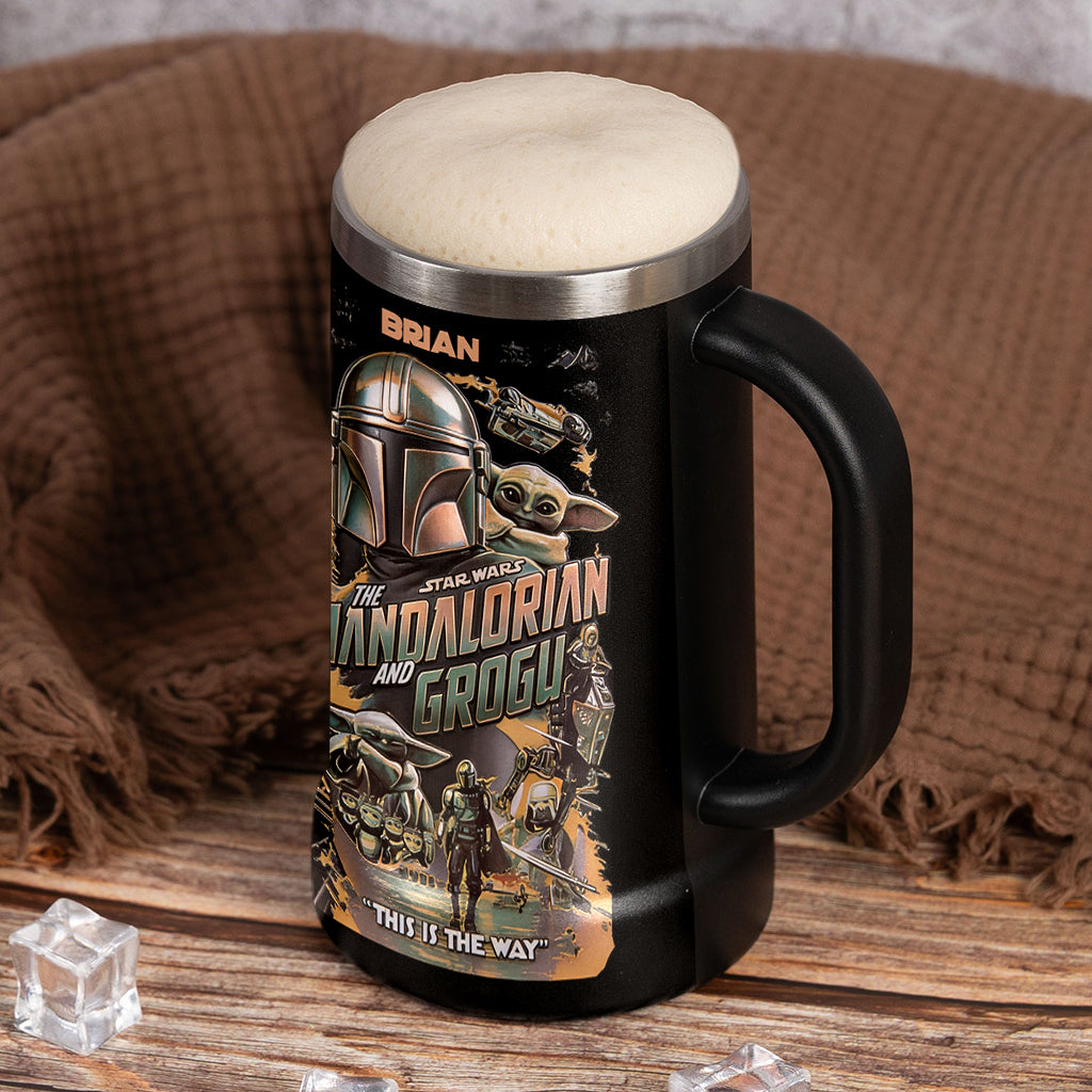This Is The Way - Personalized The Force Beer Stein