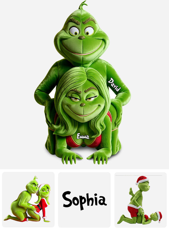 Funny Gift For Couple - Personalized Stole Christmas Faux Fur Shaped Pillow