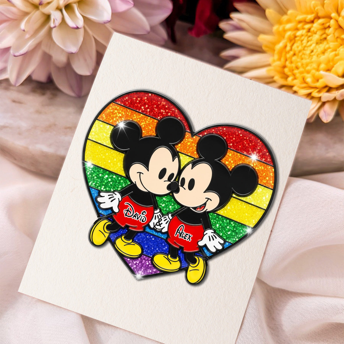 Love Is Love - Personalized LGBT Support Pin