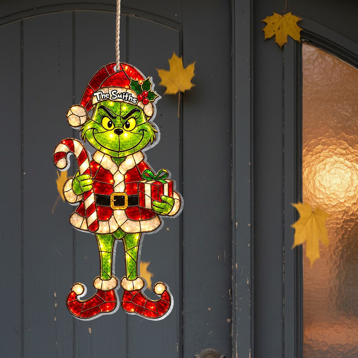 Merry Grinchmas - Personalized Stole Christmas LED Light Acrylic Sign