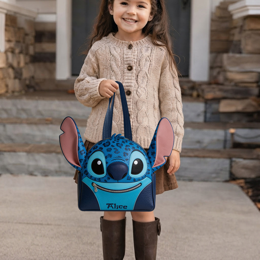 Blue Ailen - Personalized Ohana Custom Shape Tote Bag