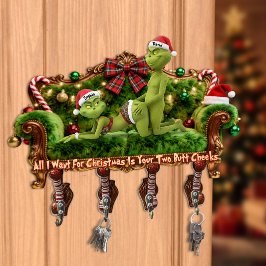 I Love You - Personalized Stole Christmas Custom Shaped Hanging Rack