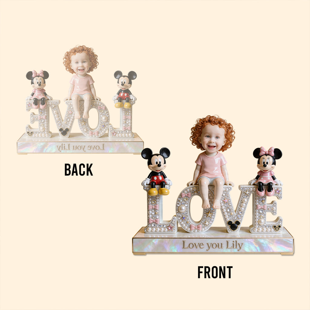 Cartoon Mouse Lovers, Cartoon Mouse Fans Gift - Personalized Kid Custom Shaped Acrylic Plaque